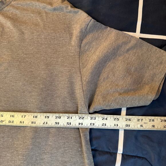 Heather Gray XL T-Shirt Short Sleeve Tri-Blend Casual Basic - Picture 3 of 6